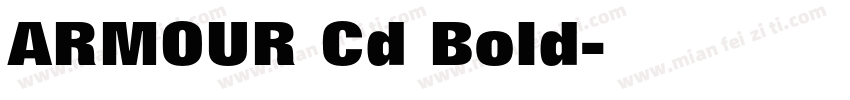 ARMOUR Cd Bold字体转换